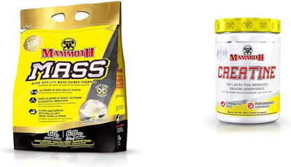 MAMMOTH MASS：增重劑、高熱量蛋白粉、健身奶昔、代餐和肌酸 300 克