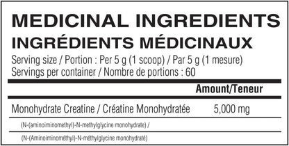 Believe 微粉化肌酸 - 优质微粉化肌酸一水合物，吸收率更高，每勺 5 克微粉化肌酸一水合物（60 粒）