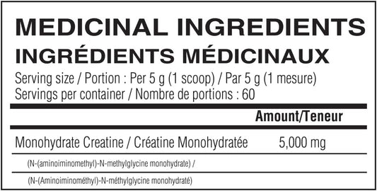 Believe 微粉化肌酸 - 优质微粉化肌酸一水合物，吸收率更高，每勺 5 克微粉化肌酸一水合物（60 粒）