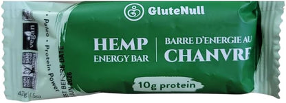 Glutenull Bakery Individually Wrapped Gluten-Free Breakfast Energy Bar, Raw Hemp, 12 Count