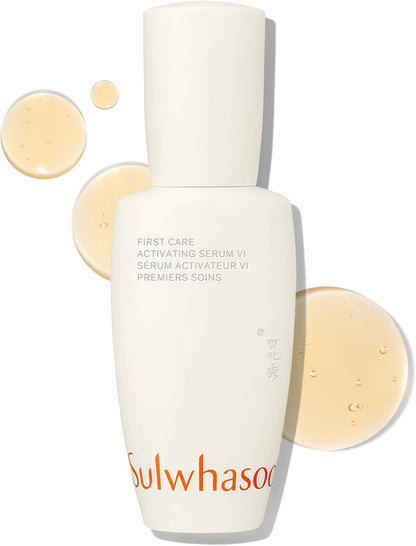 Sulwhasoo First Care Activating Serum - Skin Barrier Strengthening Anti-Aging Face Serum, Visibly Plumps & Hydrates, Reduces Visible Fine Line & Wrinkles, Vitamin C, Korean Skincare - 2.02 fl. oz.