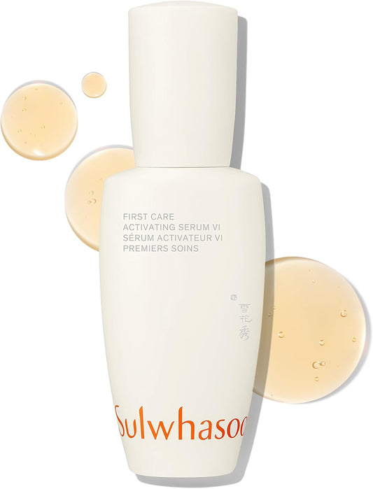 Sulwhasoo First Care Activating Serum - Skin Barrier Strengthening Anti-Aging Face Serum, Visibly Plumps & Hydrates, Reduces Visible Fine Line & Wrinkles, Vitamin C, Korean Skincare - 2.02 fl. oz.