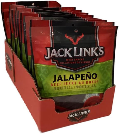 Jack links Jack Link's Beef Jerky 12x80g High In Protein, Low Fat, (Jalapeño)