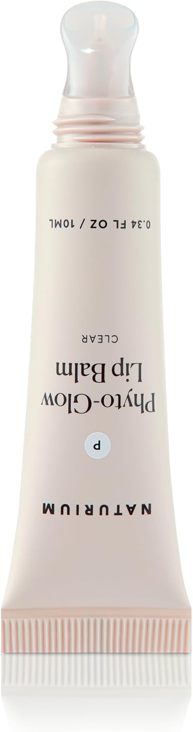 Naturium Phyto-Glow Lip Balm | With Shea Butter & Squalane, Sheer Colour | 0.34 FL OZ / 10 ml, Clear