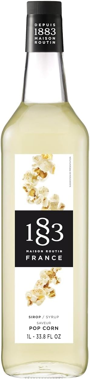 1883 Maison Routin 爆米花風味糖漿，1L 玻璃瓶