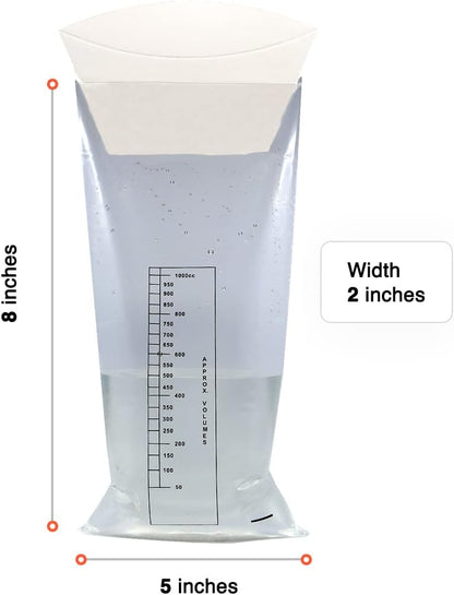 Ever Ready 急救嘔吐袋，附漏斗和防漏止回閥，適用於旅遊、計程車、暈車、孕婦、兒童等 - 50 個裝