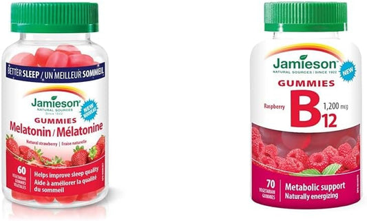 褪黑激素 2.5 毫克软糖 - 天然草莓味，素食，非转基因，无麸质和维生素 B12 软糖 新品 70 粒