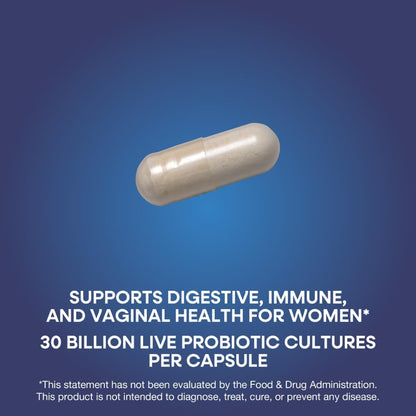 Nature's Way Fortify Women's Probiotic, 30 Billion Active Probiotic Cultures, Gastrointestinal Health, 30 Capsules