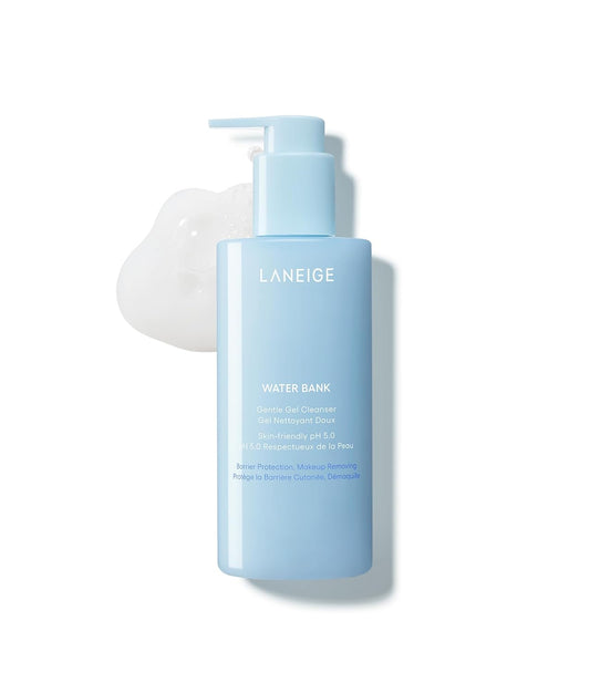 LANEIGE Water Bank Gentle Gel Cleanser: pH-Balanced & Barrier-Boosting with Blue Hyaluronic Acid