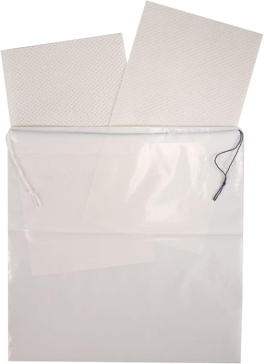 Semapak Pack of 25 Disposable Travel Vomit Bags with Absorbent Pads, Leak Resistant Portable Nausea Bags