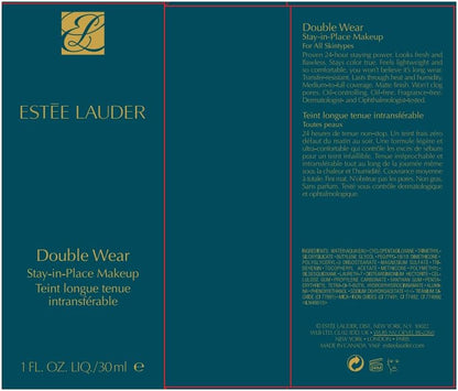 Estée Lauder Double Wear Stay-in-Place 24-Hour Long-Wear Matte Foundation, 30 ml, 2C0 Cool Vanilla