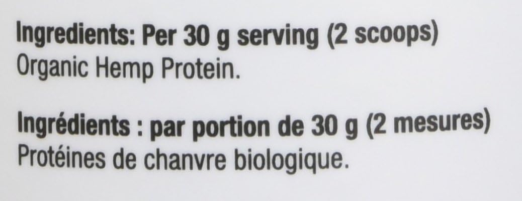 Prairie Naturals Organic Raw Hemp Protein, Natural, 400g
