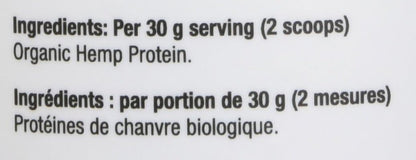 Prairie Naturals Organic Raw Hemp Protein, Natural, 400g