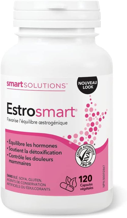 ESTROsmart - Hormone Support Supplement (120 Capsules) + Smart Solutions Thyrosmart (120 Caps)