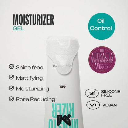 Men Rock Mattifying Moisturizer Gel - Mens Face Moisturizer - Moisturizing Face Lotion for Men - Skincare Products - Daily Facial Lotion - 50 ml