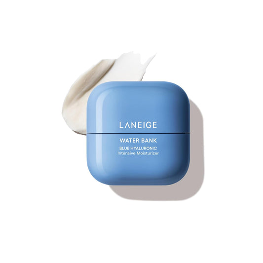 LANEIGE Water Bank Blue Hyaluronic Intensive Moisturizer: Hydrating Face Cream for Extra Dry Skin with Squalane & Peptide for Skin Barrier Support, Dermatologist-Tested