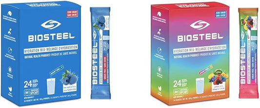 BioSteel Hydration Mix, Great Tasting Hydration with Zero Sugar, and No Artificial Flavours & BioSteel Hydration Mix, Great Tasting Hydration with Zero Sugar, and No Artificial Flavours