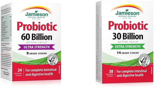 Jamieson Probiotic 60 Billion 24 Capsules & Probiotic 30 Billion