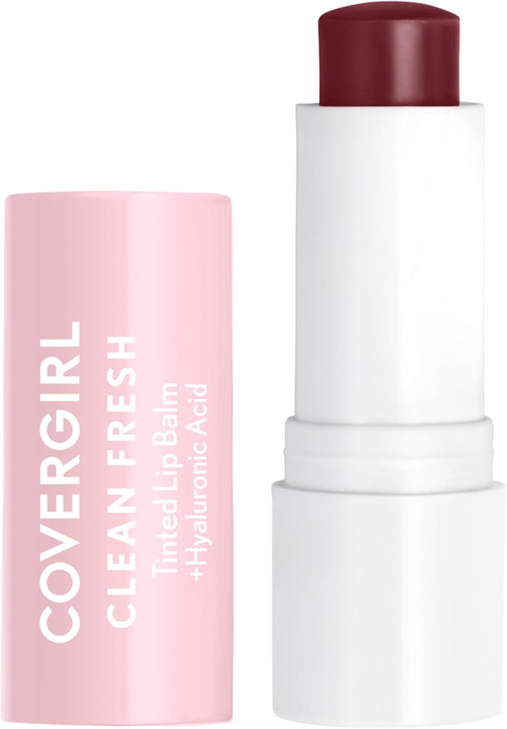 Covergirl - Clean Fresh Tinted Lip Balm, Formulated with Hyaluronic Acid for 24hr Hydration, 100% Vegan and Cruelty-free, Bliss You Berry - 600