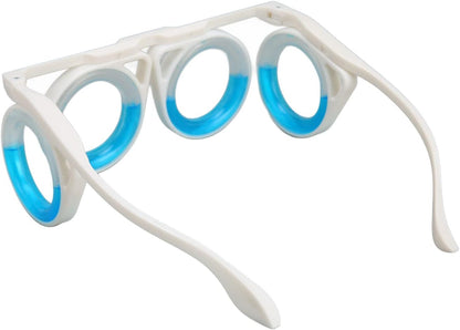 防晕动病眼镜，儿童和成人适用的眩晕和恶心缓解眼镜，便携式升高晕机晕船眼镜，轻便无镜片液体眼镜