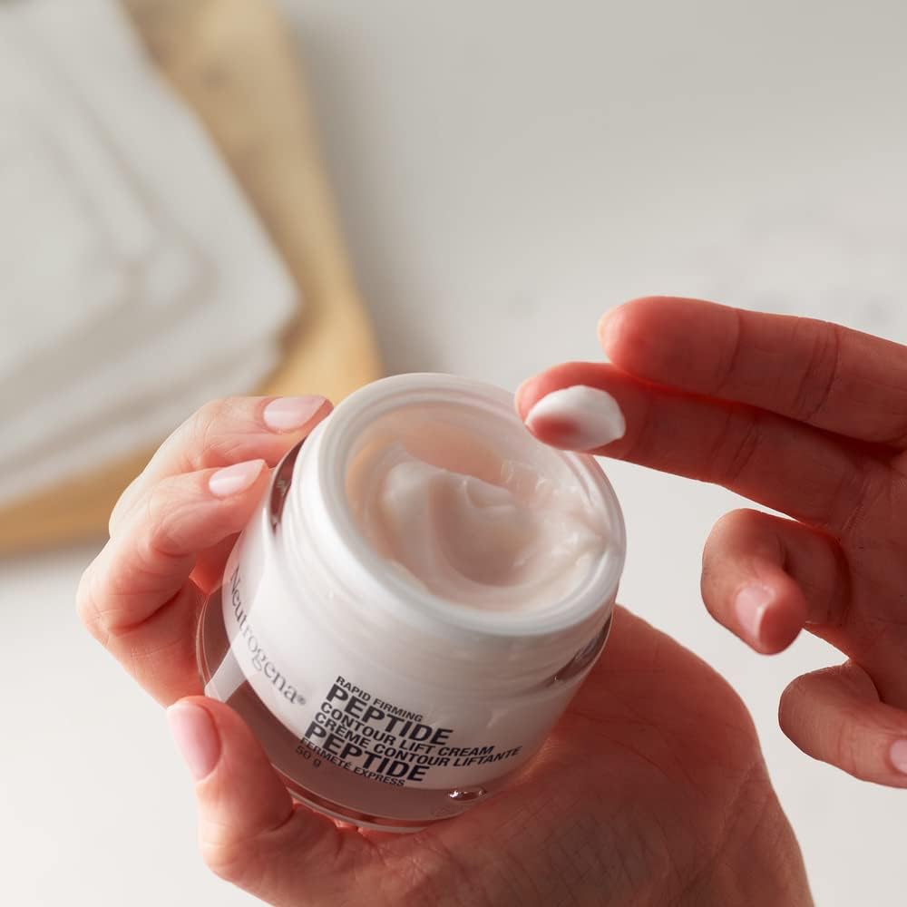 Neutrogena Rapid Firming Peptide Contour Lift Cream - Anti Aging Facial Contour Cream for Firmer looking Skin - 50 grams