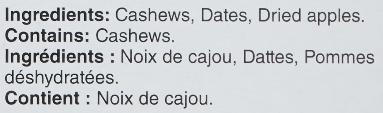LÄRABAR 腰果、水果和坚果能量棒，16 条装，无麸质，纯素，家庭装，零食棒，768 克/包