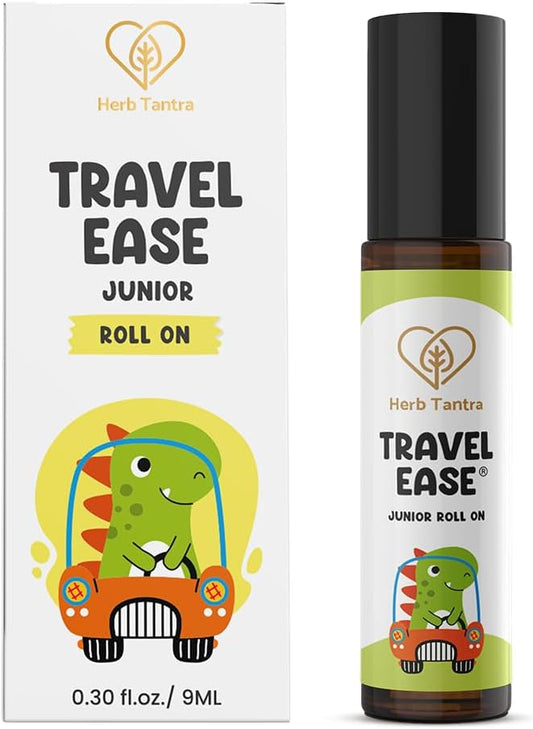 Herb Tantra Travel Ease Junior Kids 走珠香薰 | 緩解暈動病和嘔吐 | 適用於汽車、海上和空中旅行 | 全天然，不引起困倦