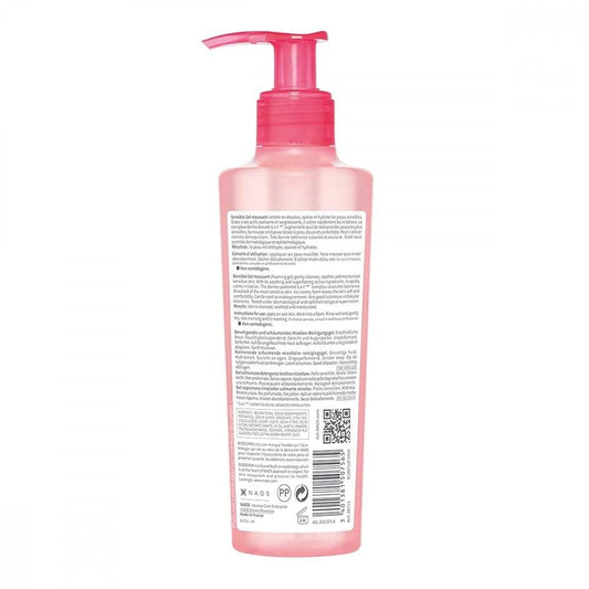 Bioderma Sensibio Micellar Cleansing and Makeup Removing Foaming Gel for Sensitive Skin, 3 33 Fl Oz
