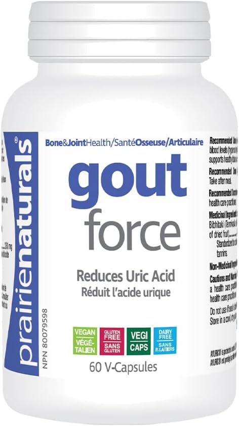 Prairie Naturals 痛风力降低尿酸 - 60 粒