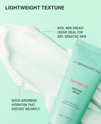 Bring 绿茶树积雪草舒缓霜 男女通用-3.38 盎司