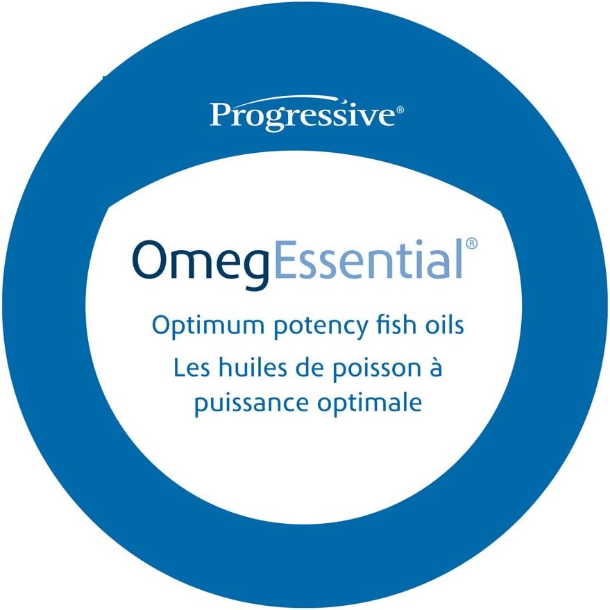 Progressive OmegEssential Forte 液体鱼油 最大强度 - 1700 毫克 EPA + 850 毫克 DHA，橙味，200 毫升 | 全天然，冷水，野生捕捞