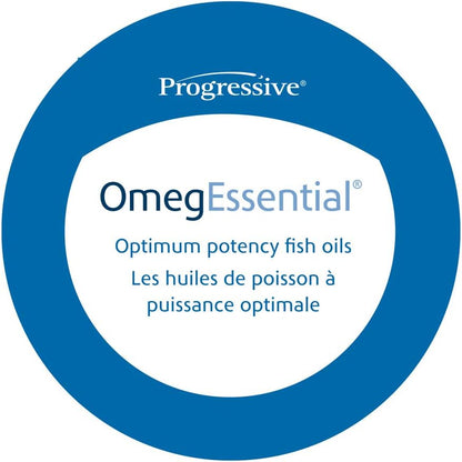 Progressive OmegEssential Forte 液体鱼油 最大强度 - 1700 毫克 EPA + 850 毫克 DHA，橙味，200 毫升 | 全天然，冷水，野生捕捞