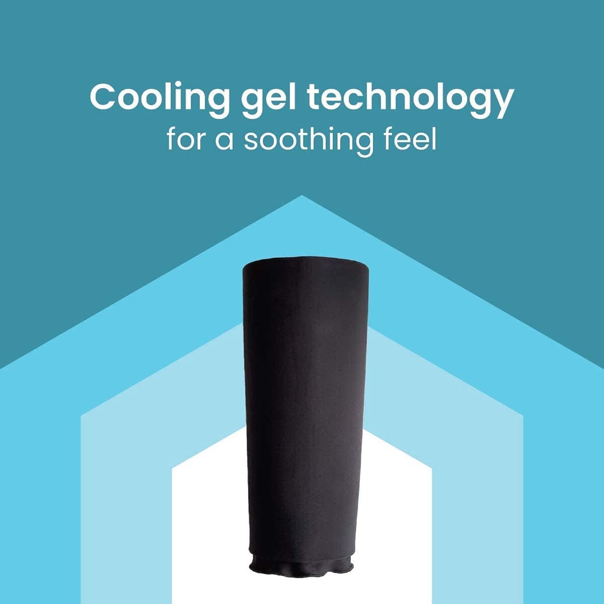 ProActive Therm-o-gel 热敷或冷敷治疗压缩袖套，适用于受伤、肌肉疼痛、酸痛、肿胀、瘀伤、扭伤、关节炎、肌腱炎，可重复使用无毒凝胶包，小号，1 个