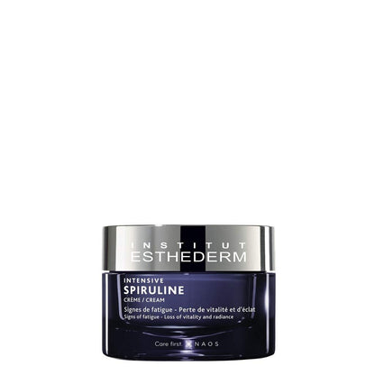 Institut Esthederm - Intensive Spiruline Face Cream - Fortifying Revitalizing Anti-fatigue Cream, Tired Skin, 50 mL.