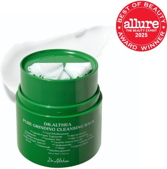 Pure Grinding Cleansing Balm | Hygenic One-Step Makeup Remover with Madecassoside | Non-Greasy Sorbet Texture | Gentle, Soothing for All Skin Types | Korean Vegan Skincare | 1.7 Fl Oz