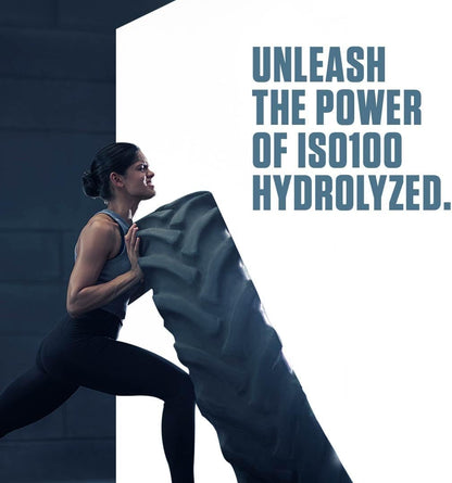 Dymatize ISO100 水解蛋白粉，美味巧克力味，100% 乳清分离蛋白粉（25 克），无麸质，5 磅，71 份