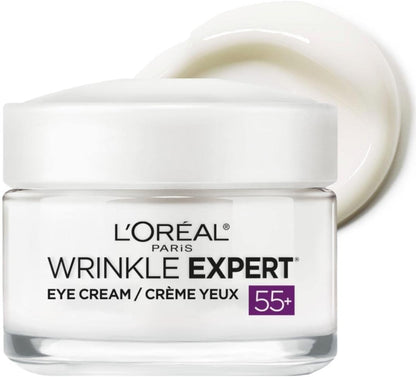 L’Oréal Paris Anti-Aging Face Cream 35+, Day & Night Skincare, Wrinkle Expert, With Collagen to Redu & Anti-Aging Eye Cream 55+, Day & Night Skincare, Wrinkle Expert, With Calcium to Reduce