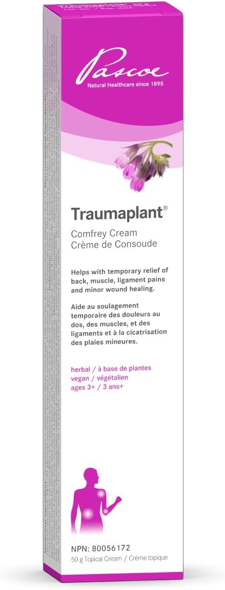 Pascoe – Traumaplant - 经临床研究的草药膏，用于缓解背痛、肌肉疼痛和轻微伤口，不含防腐剂、非类固醇、低过敏性、不油腻、易于吸收，适合 3 岁以上儿童，纯素（50 克）
