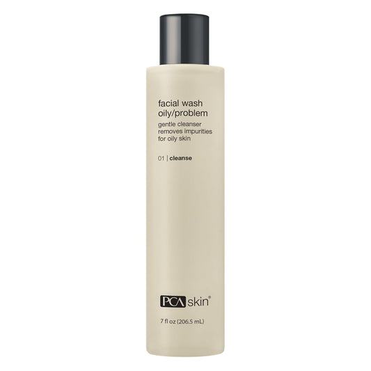 PCA SKIN Hydrating Face Wash For Oily & Acne Prone Skin - Oil-Free Daily Foaming Moisturizing Facial Cleanser With Lactic Acid & Glycerin, Removes Makeup, Oil & Dirt (7 fl oz)