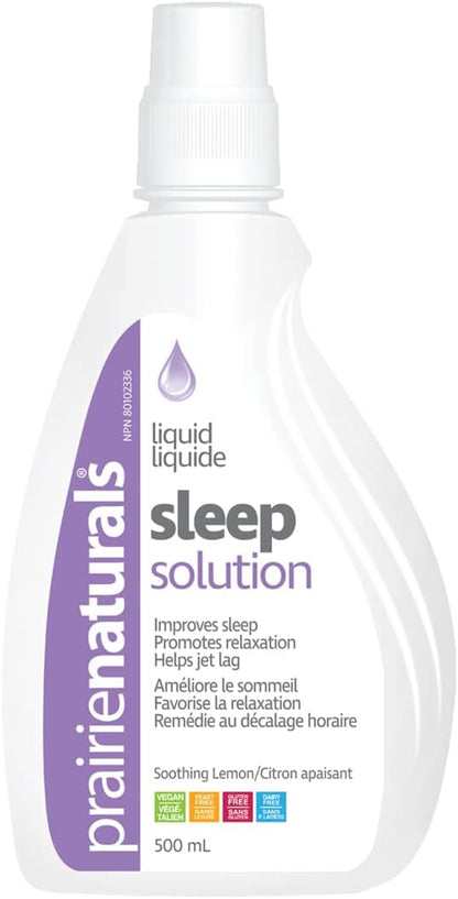Prairie Naturals 褪黑素睡眠液 500 毫升，有助於放鬆身心，增加睡眠時間，幫助重置睡眠週期，加速入睡。溫和的檸檬口味，無需冷藏，快速起效…