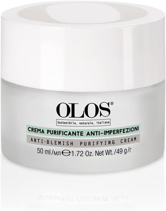 Olos Purifying Cream, 50 ml - Face Cream, Enriched with Vitamin E, Aloe - Non-comedogenic