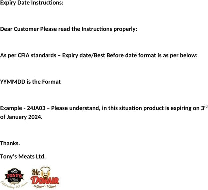 Donair Flavoured Dried Meat Stick - Made with 100% Canadian Beef - Protein Rich, Perfect for Snacks - 70 Calories Per Stick (12 x 50g pkgs - 24 sticks per box)