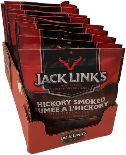 Jack Links Jack Link's 牛肉干 12x80g 高蛋白，低脂肪，（山核桃木）