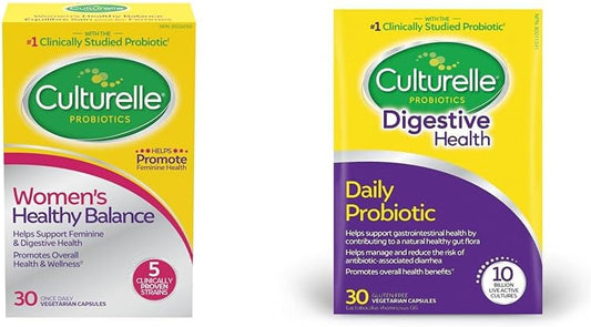 Culturelle 女性健康平衡益生菌和 Culturelle 每日消化健康益生菌套裝