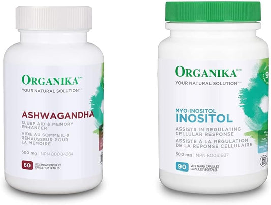 Organika Ashwagandha + 肌醇（Myo-Inositol）捆綁包
