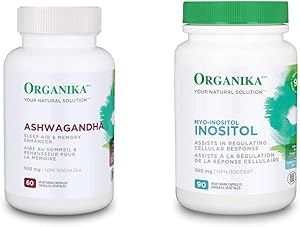 Organika Ashwagandha + 肌醇（肌醇）套裝