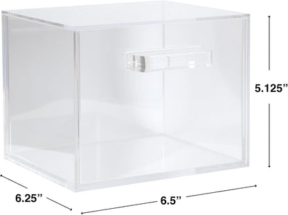 ForPro Premium Pure & Simple XL 面巾壓克力架附抽屜，可容納 50 條 Pure & Simple XL 面巾，一次卸妝乾巾架