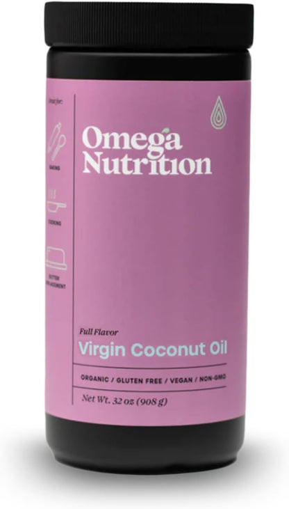 Omega Nutrition, Organic Virgin Coconut Oil, 908g (Pack of 1)
