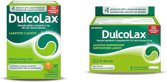 Dulcolax 隔夜片剂 10 片 + Dulcolax 栓剂 3 支