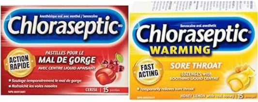 Chloraseptic 樱桃蜂蜜柠檬味润喉糖（15粒，2包）